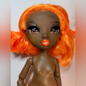 Rainbow High Michelle St. Charles Nude Doll | Orange Hair | Stand & Comb